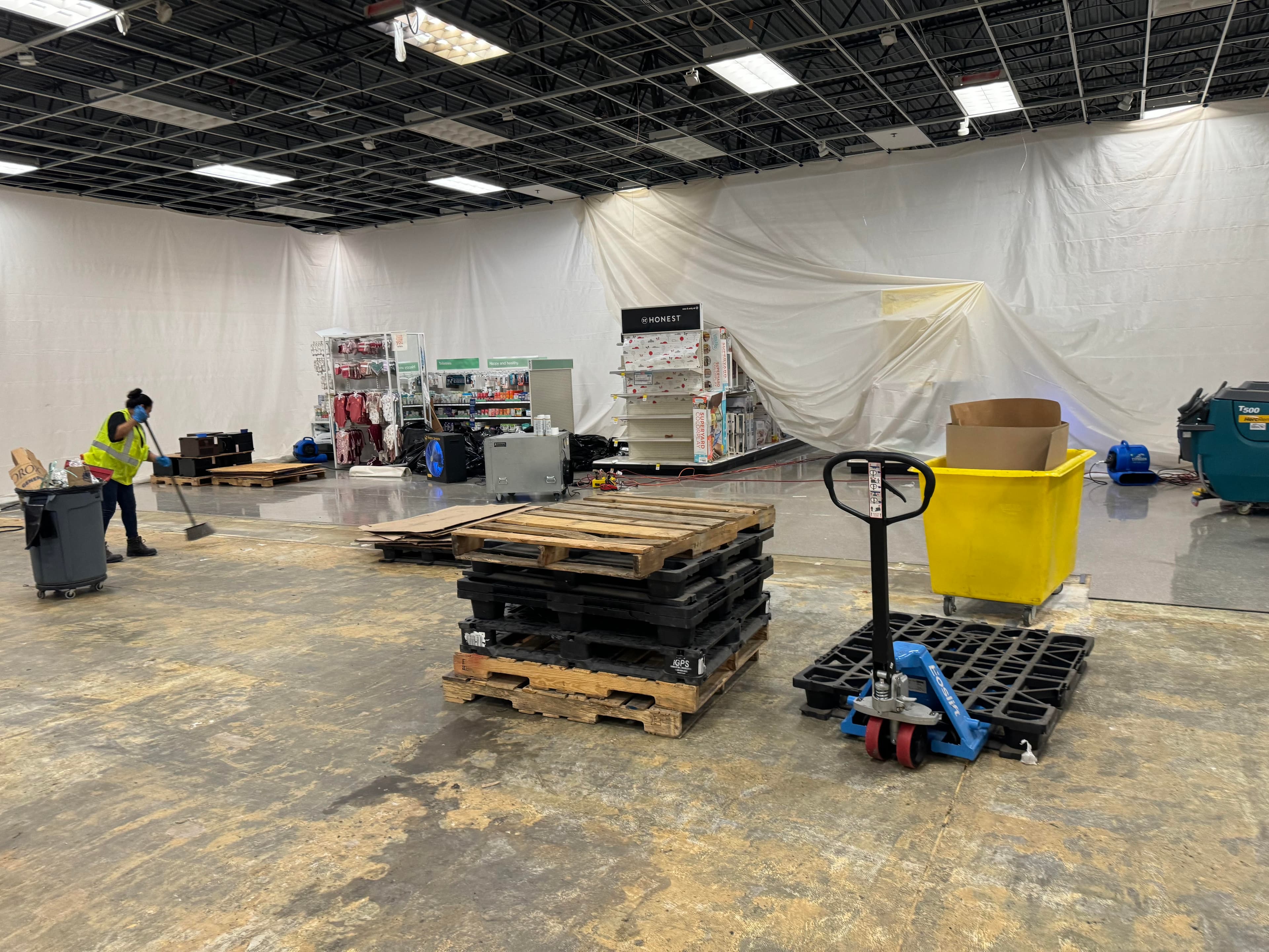 Warehouse site cleanup