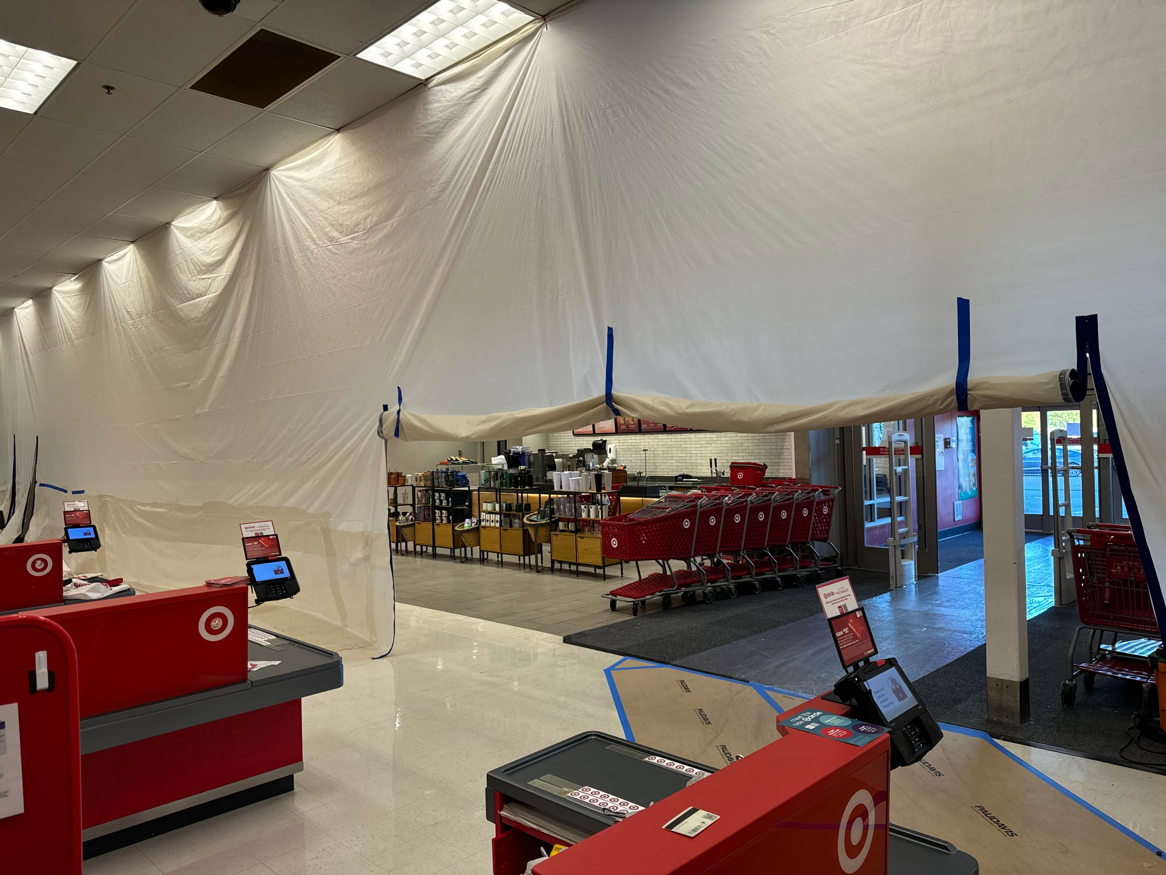 Retail store remodel — containment & final cleaning